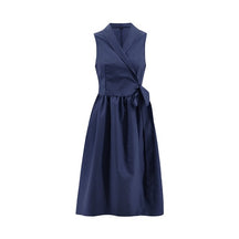 Midi-Kleid Gürtel Frontansicht Sommer Damen – Sévea Schweiz