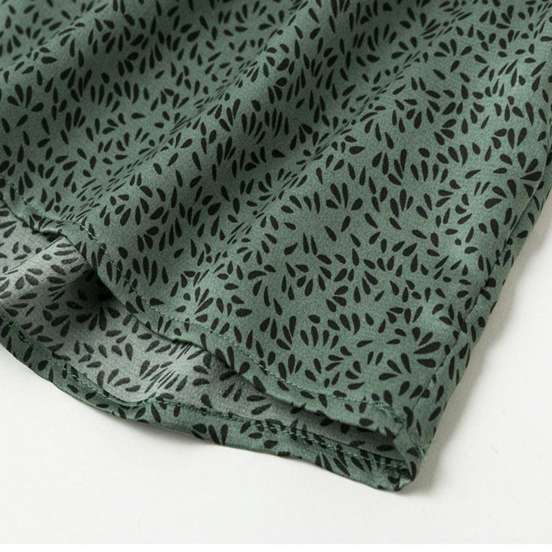 Bedrucktes Kleid Seitenansicht Midi – Sévea