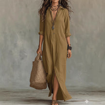 Langarm Maxi-Kleid Strand Damen – Sévea