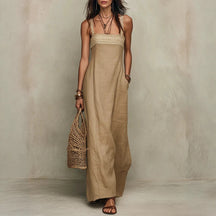 Elegantes Maxi Trägerkleid Damen – Sévea Schweiz
