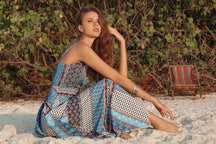 Cami Maxi-Kleid Seitenansicht Strand – Sévea